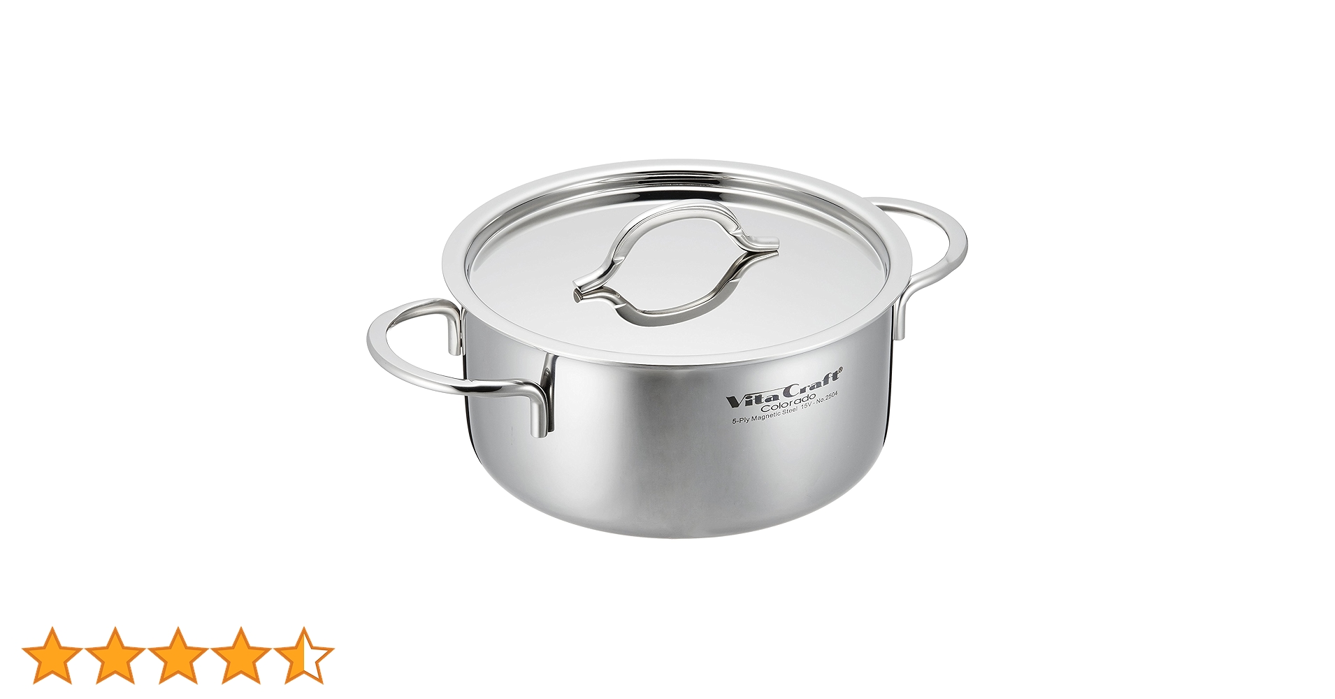 Amazon.co.jp: ビタクラフト 両手鍋 IH対応 ステンレス 蓋付 10年保証